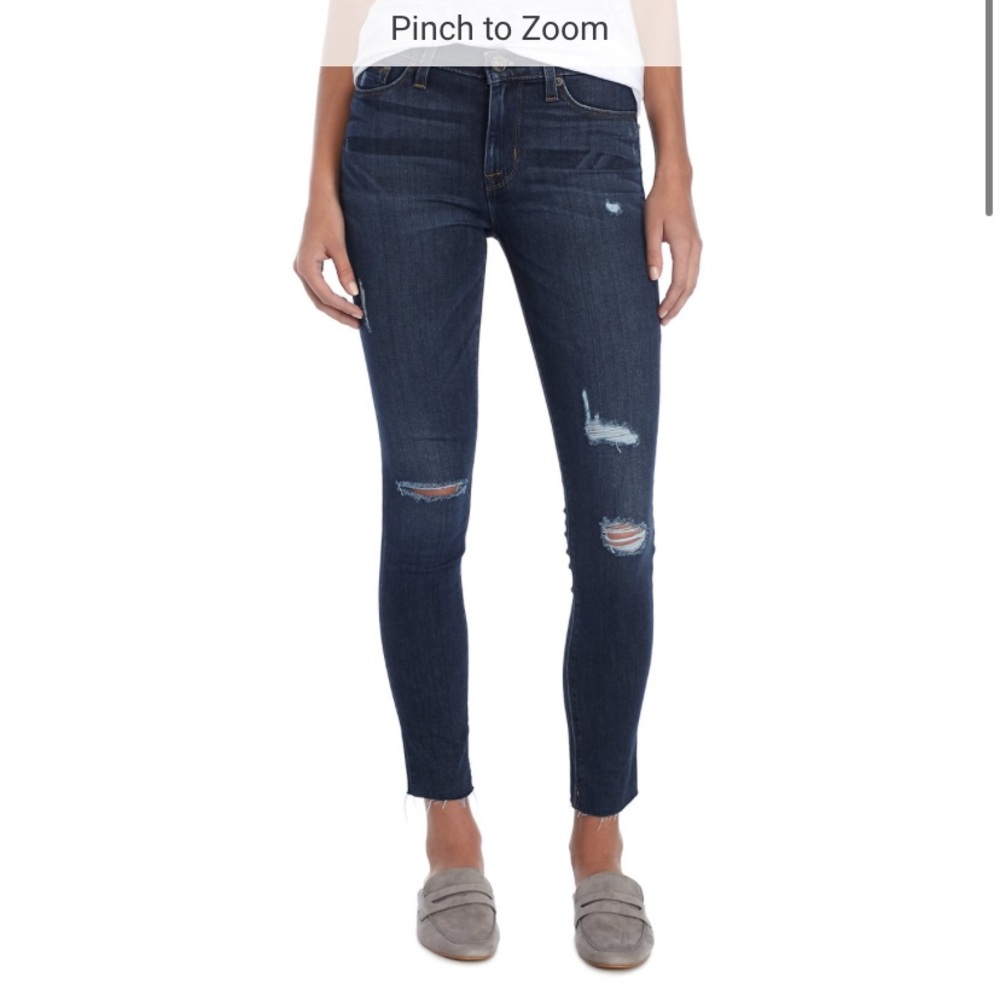 Hudson Jeans - Nico Super Skinny Raw Hem
